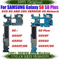 TDHHX เมนบอร์ดหลักปลดล็อคของแท้สำหรับ Galaxy S8 Plus G955F G955FD G955U S8 G950F ปลดล็อกเมนบอร์ดขนาด64GB