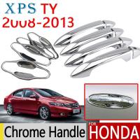 Xps สำหรับ Honda City 2008-2013อุปกรณ์เสริมฝาครอบที่จับประตูชุบโครเมียมหรูหรา2009 2010 2011สติกเกอร์2012แต่งรถ GM2 Ballade/GM3