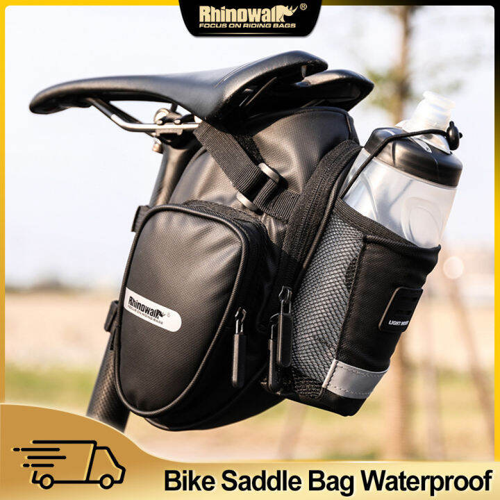 Rhinowalk 2021 New Arrival Bike Saddle Bag With Water Bottle Pocket