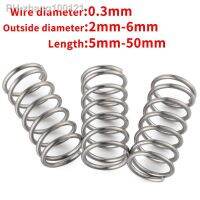 20pcs 0.3mm Wire Dia OD 2 3 4 5 6 Small Y-type Rotor Return Compression Pressure spring 5-50mm 304 Stainless Steel