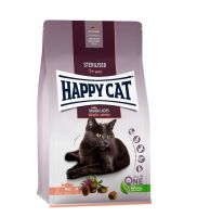 Happy Cat Sterilised Atlantik Lachs 4kg.แมวโตทำหมัน ควบคุมน้ำหนัก สูตรเนื้อสัตว์ปีกและปลาแซลมอน exp.02/02/2023