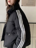 ✸ Cotton Coat Womens Jacket New Short Contrast Color Clothing Korean Fashion Collar Parkas