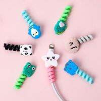 USB Charging Cable Bite Protection Cartoon Animal Charger Cable Wire Organizer Earphone Line Cover Protect Case Phone Decor Wire