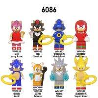 ทกับ WM6086อื่นๆอื่นๆ XULONGBIN WM931 Amy Rose Shadow Nakkurusu Silver เข้ากันได้กับ Minifigures SGA Sonic The Hedgo หุ่นหนังบล็อกตัวต่อตุ๊กตาของขวัญเด็กรูปสัตว์น่ารัก