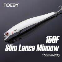 NOEBY Minnow 150Mm 23G เหยื่อตกปลาที่เคลื่อนไหวได้ Wolers เหยื่อแบบแข็งปลอมสำหรับปลาไพค์ปลาแบสเหยื่อกระตุกตกปลา Lures