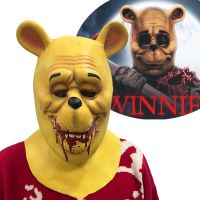 Blood And Honey Bloody Terror Bear Mask Cosplay Winnie The Pooh Latex Horror Helmet Halloween Unisex Scary Headgear Costume Prop