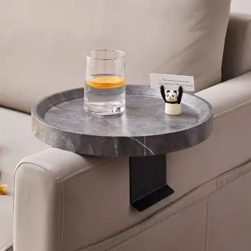 Clip On Tray Sofa Table for Wide Couches Couch Arm Tray Table