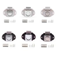 X7YF Rv Push Lock Push Button Latch Zinc Alloy&amp;ABS Cupboard Locks for Rv Yachts Motorhome Camper Drawer Hidden Button Lock