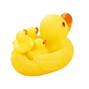 H-MENT Cute Baby Kids Bathing Toys Floating Squeaky Rubber Ducks For