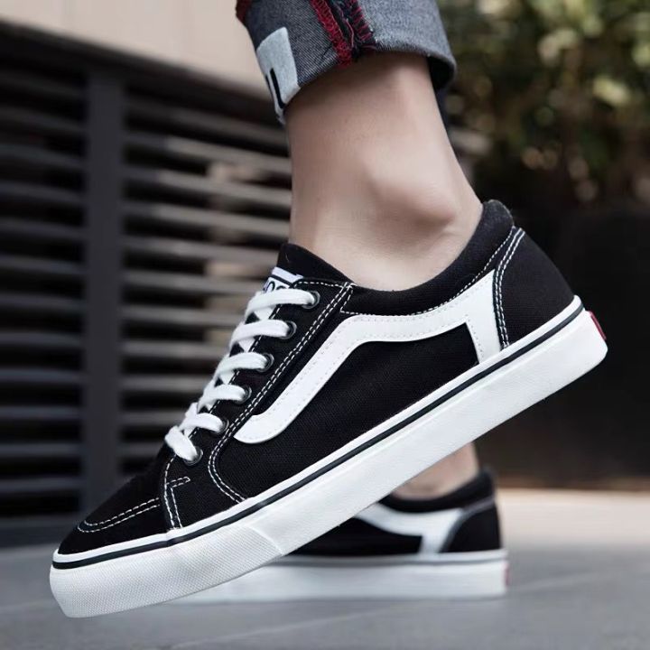 vans-old-skool-black-รองเท้าแฟชั่นผู้ชาย-พร้อมส่ง-พร้อมกล่อ