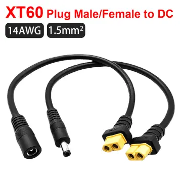 10AWG XT60 to XT60 Female to Male Connector Solar Extension Cable for RC  Battery