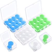 12 Pack Ear Plugs for Sleeping -Reusable Moldable Silicone Earplugs Noise Cancelling Reduction Ear Protection