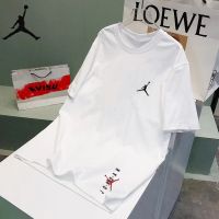 เสื้อยืดผ้าฝ้ายพิมพ์ลายขายดี Aj Air Jordan ใหม่ เสื้อยืดลําลอง สําหรับผู้ชาย ผู้หญิง แขนสั้น คอกลม พิมพ์ลาย Real Ice SliS-5XL