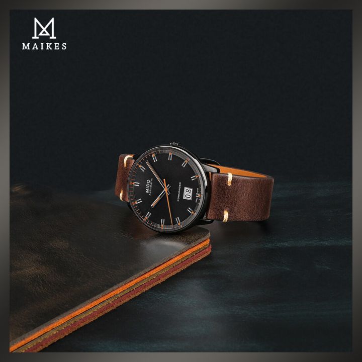 maikes-สายนาฬิกาข้อมือหนังเทียมผักอิตาลีสำหรับ-huawei-galaxy-watch-22มม-สายหนังนาฬิกาข้อมือวัว-carterfa