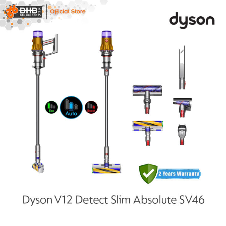 Dyson [V12] Detect Slim Absolute (SV46) Yellow & Nickel Cordless