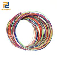 POWERTI 6pcs/lot 0.68mm Rainbow Badminton Racket String like NBG95 Gym Durable Badminton String 22- 28 lbs 10m High Quality Strings