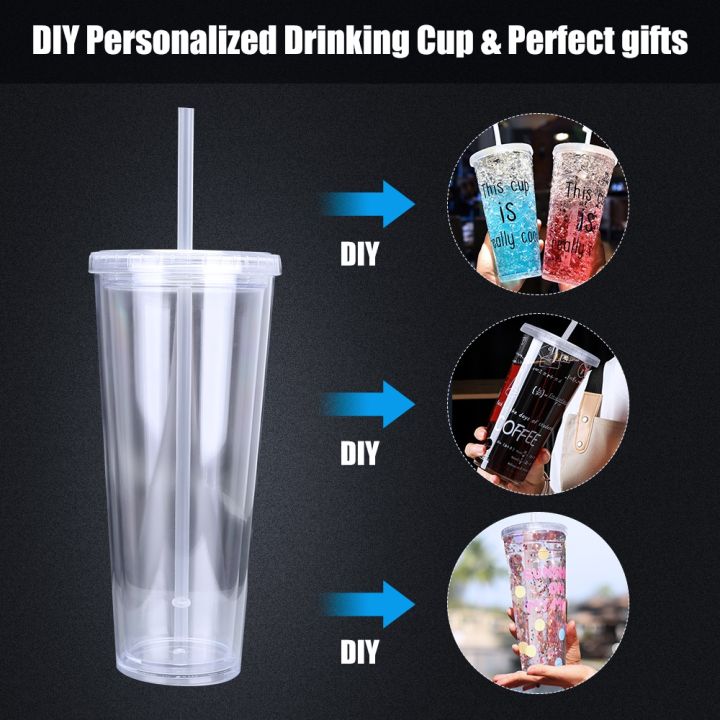 high-end-cups-ความจุสูงขวดน้ำนำมาใช้ใหม่ฤดูร้อนดื่มถ้วยที่มีฝาฟางสองชั้นกลางแจ้งกีฬา-drinkware-น้ำเย็นถ้วยน้ำผลไม้
