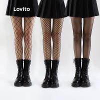 ✻◄۞ Lovito ถุงน่อง ตาข่าย L001091 (สีดำ/น้ำตาล/ดำ ขาว)