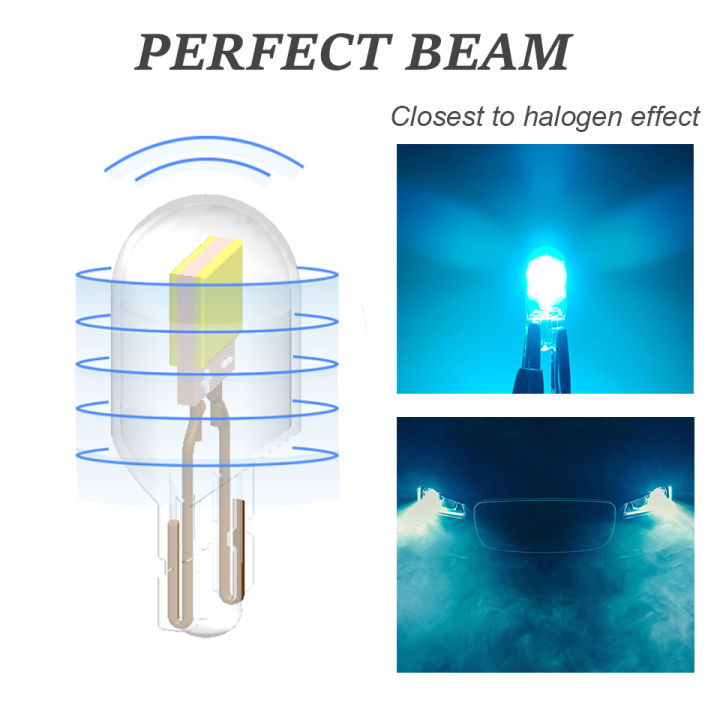 2x-w5w-led-t10-cob-sapphire-2022-economic-อัพเกรด-pop-car-light-bulb-high-bright-drive-free-wedge-dome-reading-lamp-12v-6000k-laojie