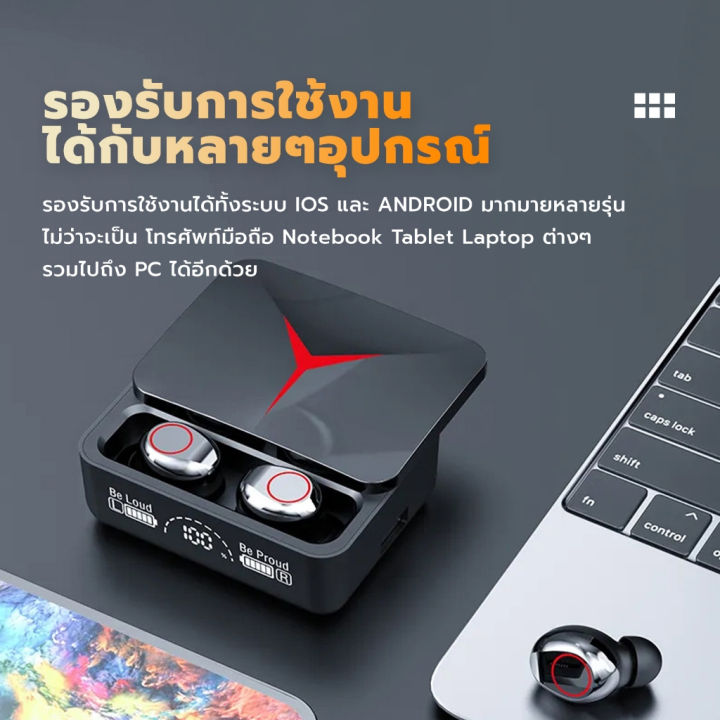 m90-tws-หูฟังสเตอริโอไร้สาย-บลูทูธ-5-3-พร้อมเคสชาร์จ-หน้าจอดิจิทัล-สําหรับเล่นเกม