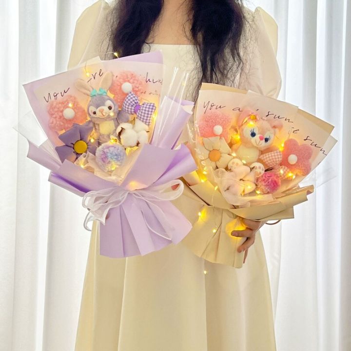 sanrio-plush-doll-bouquet-gift-cartoon-kuromi-kt-cat-cinnamoroll-my-melody-plush-toys-valentines-day-girl-friend-gifts