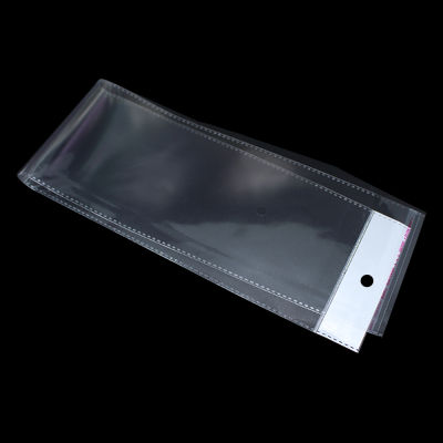 OPP Clear Plastic Package Wig Bag Self Adhesive Package Long Transparent Poly Bag For Packaging Hairpiece Hair Extension Pouch