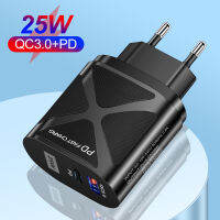 Topdigit Topdigit 25W ที่ชาร์จโทรศัพท์มือถือเร็ว PD 5A อะแดปเตอร์ Type-C