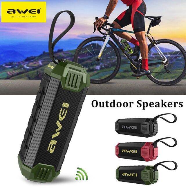 AWEI Y280 Portable Wireless Bluetooth Speaker Bass IPX4 Waterproof ...