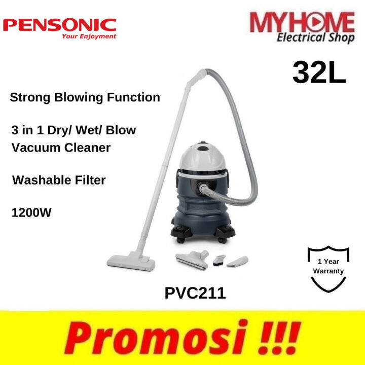 Pensonic 1200W Vacuum Cleaner (32L) PVC211 Lazada