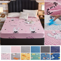 Waterproof Mattress Cover Cartoon Fitted Sheet For Home Bedroom Bed Pad Protector 90x200 180x200 For Families With s Children