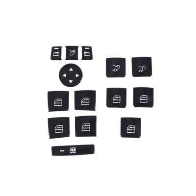 Car Door Armrest Window Switch Button Trim Cover Sticker Replacement Accessories Fit for Mercedes Benz GLK ML GL A B C E G Class W204 X166