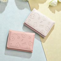【CW】♠✑  Leather Small Wallets Money Short Purse Womens Student Card Holder ID Business Coin