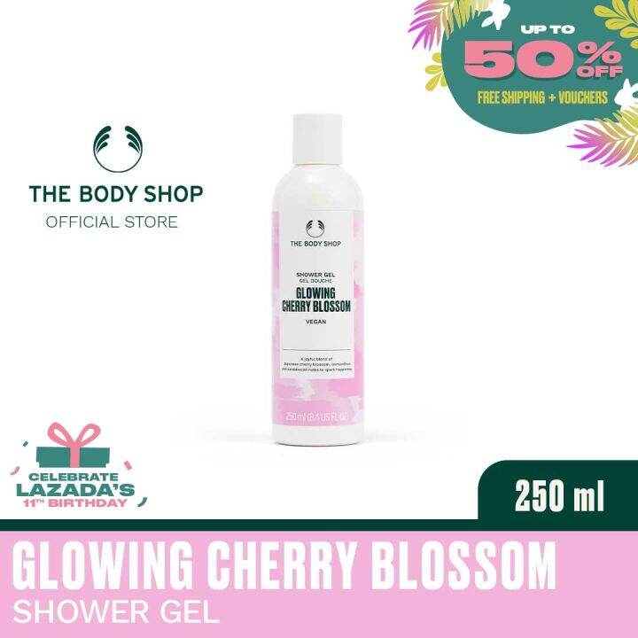 The Body Shop Glowing Cherry Blossom Shower Gel (250ml) Lazada PH