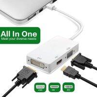 3 In 1 Thunderbolt Mini Display Port MINI DP Male To HD DVI VGA Female Adapter Converter Cable For Apple MacBook Air Pro MDP Adapters