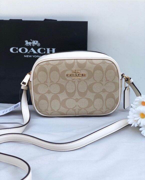 Original Coach Mini Jamie Women's Camera Bag In Signature Canvas C9926
