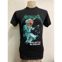 เสื้อยืดพรีเมี่ยม . Metallica 1980s เสื้อยืดวินเทจ เสื้อวง วงร็อค เสื้อโอเวอร์ปริ้นส์ Nirvana เสื้อ3D สไตล์วินเทจ AcDc Labe cotton