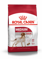 Royal Canin Medium Adult dog 15 kg โรยัล คานิน อาหารสุนัข พันธุ์กลาง แบบเม็ด ( สีแดง )