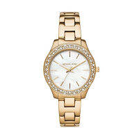 Michael Kors Womens Liliane Quartz Watch with Stainless Steel Strap Gold