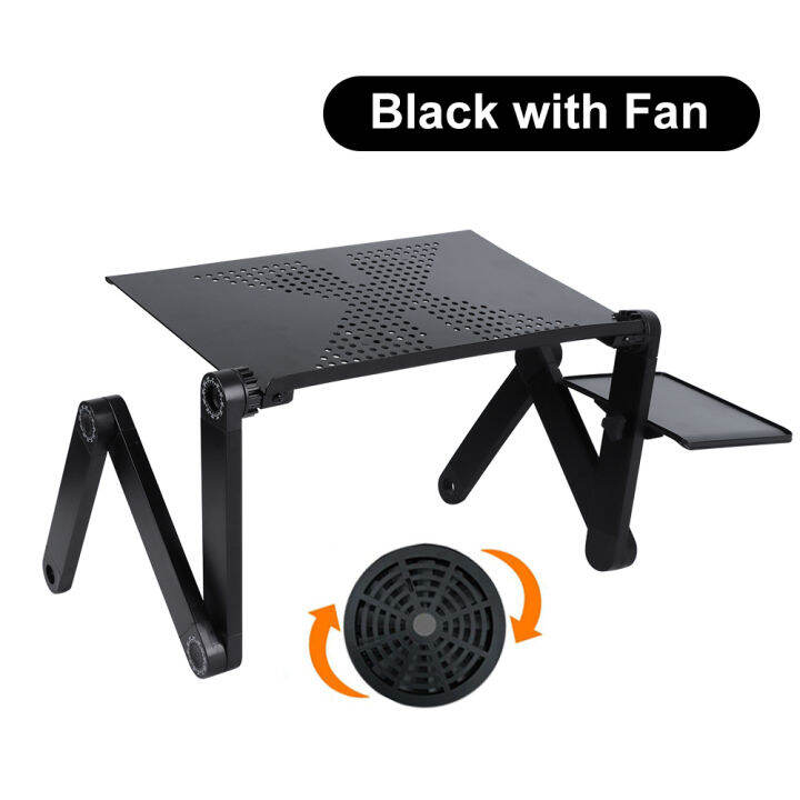 Adjustable Laptop Desk Stand Portable Aluminum Ergonomic Lapdesk For TV Bed Sofa PC Notebook