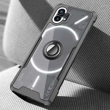 For Nothing Phone 1 Case Armor Protect Matte Back Cover NothingPhone1 No  Thing Phone1 One Car Magnetic Holder Stand Funda Coque
