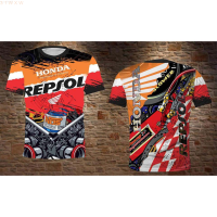 shirt (สต็อกเพียงพอ) 3d 2022 fashion 2022 HONDA REPSOL SUBLIMATION T Fully sublimated T Size XS-4XL 2022คุณภาพสูง size:S-5XL