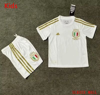 เสื้อกีฬารุ่นที่ระลึก23-24ชุดเจอร์ซี่ฟุตบอลคุณภาพดีแบบไทยสำหรับเด็กจากอิตาลี