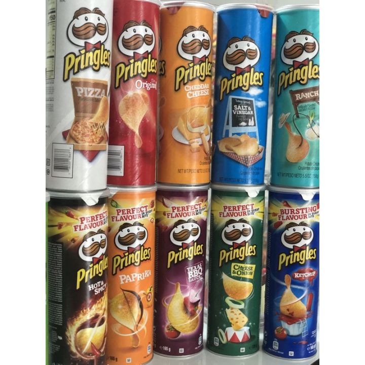 ♛usa Pringles 149g158g Assorted Flavors Eu Version 165g☛ 