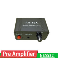 NE5532 Preamplifier เพลงสัญญาณเสียง Pre Amp เครื่องขยายเสียงกำไร20db อาร์ซีเอ3.5มิลลิเมตรหูฟังโทรศัพท์การควบคุมระดับเสียงเสียง