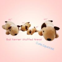 ตุ๊กตาหมาบูลเทอร์เรีย (ท่าหมอบ)  Bull Terrier Dog (Laying Down) Stuffed Animal