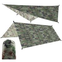 【YF】 Portable Ultralight Tarp Outdoor Camping Survival Sun Shelter Multifunctional Waterproof Beach Awning Tent Mat Rain Shelte