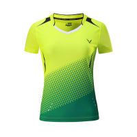 NaiMai Badminton Shirt Womenmens Qucik Dry Fitness Training T-shirt Tennis Wear Sports Short T-shirt Training Clothes