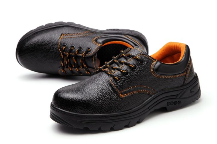 รองเท้าเซฟตี้-รองเท้าหัวเหล็กพื้นเหล็ก-หนังแท้-พื้น-pu-เบา-สวย-คุณภาพสูง-ราคากันเอง-รองเท้า-เซฟตี้-safety-shoes-size-39-44