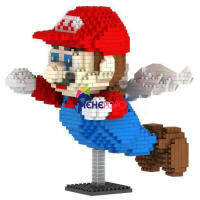 2000pcs Mario Mini Blocks Big Model Size Yoshi Blocks Anime DIY Micro Building Block Toys Auction Model Toy Kids Gifts