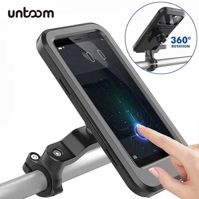 2022 New Waterproof Bicycle Phone Holder Motorcycle Bike Handlebar Cellphone Mount Cycling Phone Stand for MTB Scooter Motorbike